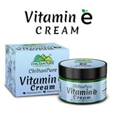 Vitamin E Cream - Nurtures Skin, Reduced Aging Symptoms, and Nourishes the skin - ChiltanPure