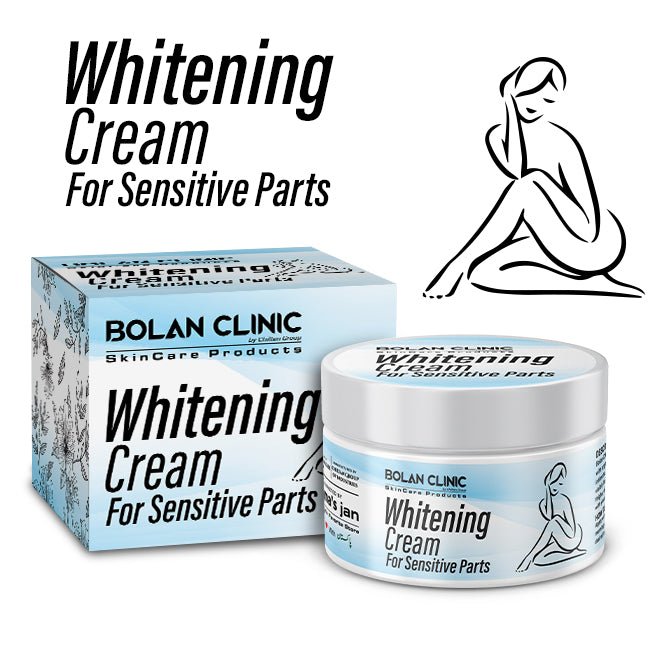 Whitening Cream for Sensitive Parts - Lightens Darker Skin Tone, Fades Dark Spots and Fine Lines; Non-irritating Formula For Sensitive Skin! - ChiltanPure