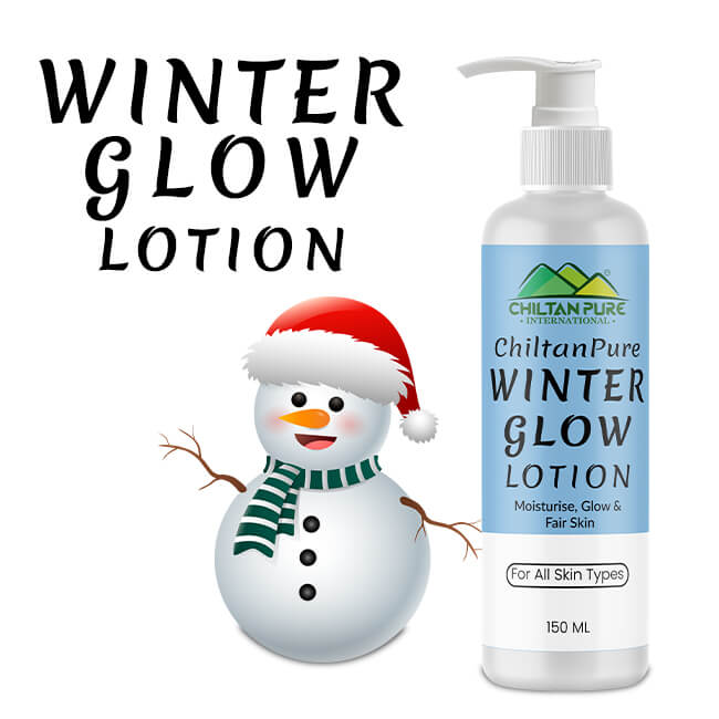 Winter Glow Lotion – Instantly Hydrates Skin, Makes Skin Soft, Supple & Brighten, Quickly Absorbed Into Skin - ChiltanPure
