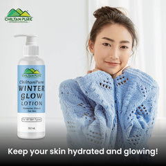 Winter Glow Lotion – Instantly Hydrates Skin, Makes Skin Soft, Supple & Brighten, Quickly Absorbed Into Skin - ChiltanPure