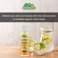 Witch Hazel Toner With Cucumber – Brightening Toner For All Skin Types, Helps In Even Out Complexion & Prepare Skin - ChiltanPure