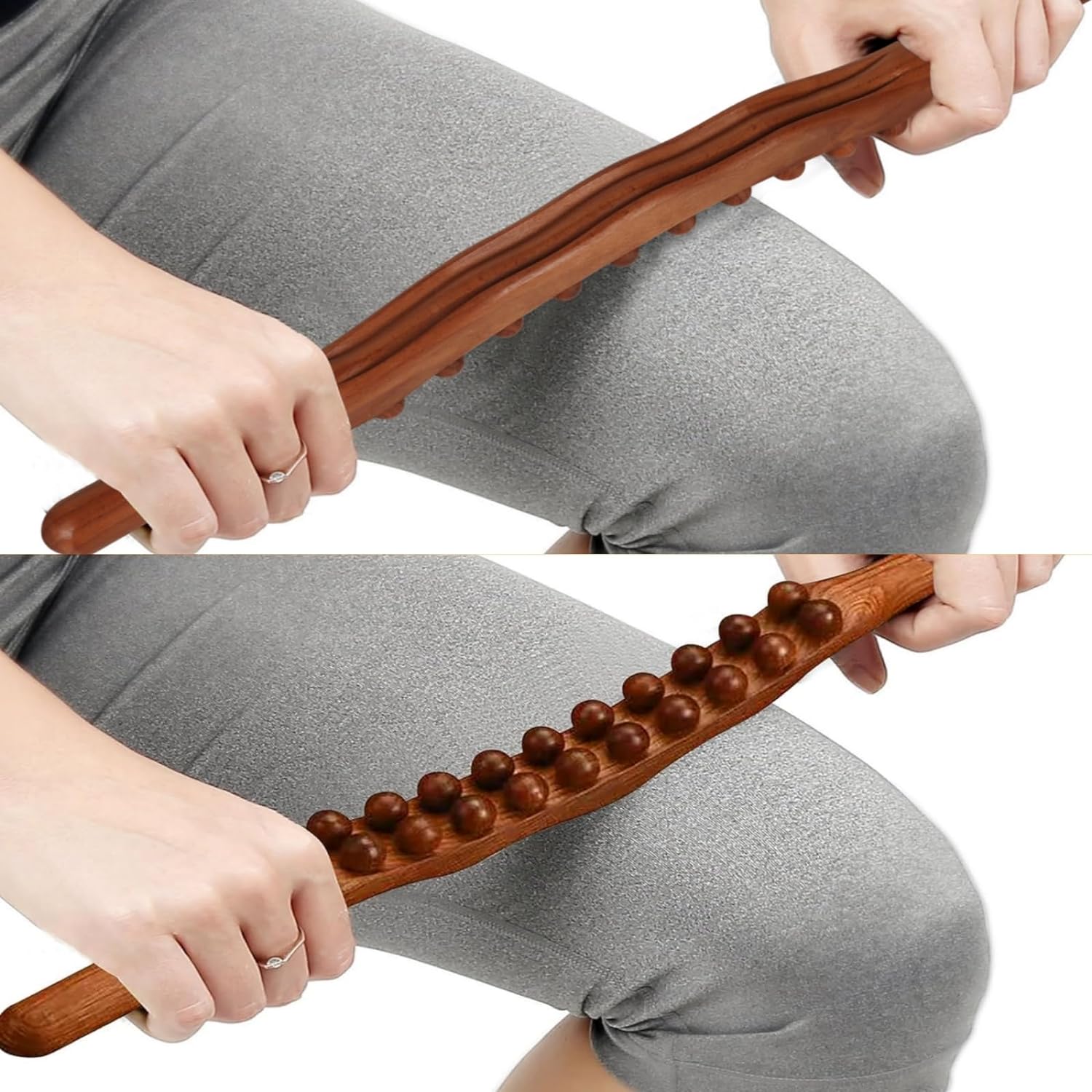 Wood Therapy Massage Stick / Tools Guasha Massage Wooden Roller - ChiltanPure
