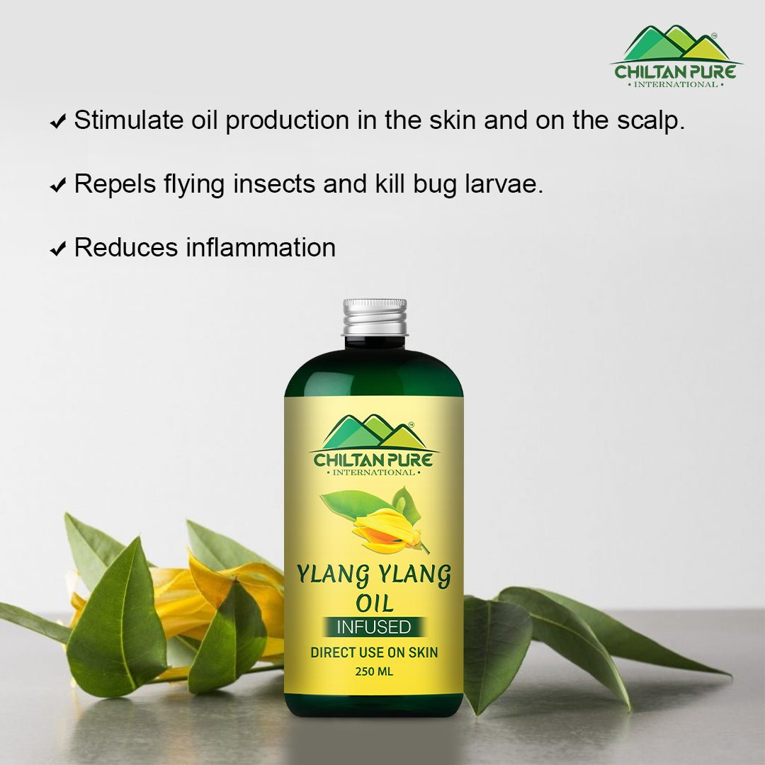 Ylang Ylang Oil - Enhances mood, improves skin health, Boosts digestion - 100% pure organic [Infused] - ChiltanPure
